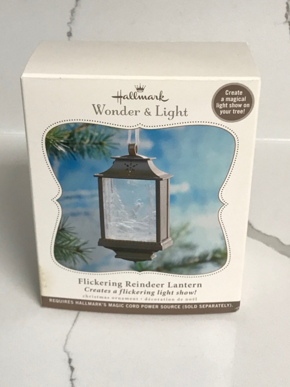 Hallmark Wonder and Light Ornament ‘Flickering Reindeer Lantern’ Light Show 2010